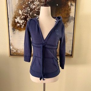 Vintage Y2K Abercrombie and Fitch 3/4 sleeve hoodie Small EC ~